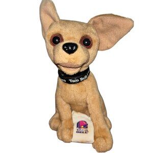 2000's Taco Bell Applause Chihuahua Plush Toy Bobblehead